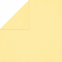 BoBunny Double Dot Double-Sided Textured Cardstock 12"X12"-Mellow Yellow