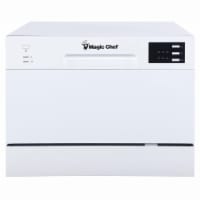 MAGIC CHEF 6-Place Setting Countertop Dishwasher - White