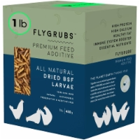 FLYGRUBS 1lb Superior Dried Mealworms for Chickens - 85xMore Calcium Than Live Mealworms
