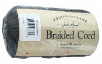 John Bead Braided Macrame Cord 4mm 70yd Black