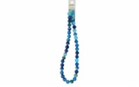 John Bead SP 16  Agate 10mm Round Dyed Blue
