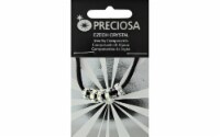 John Bead Preciosa Lg Hole Rondelle 8mm Slv/CystAB