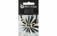 John Bead Preciosa Lg Hole Rondelle 8mm Gld/CystAB