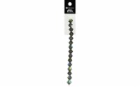 John Bead Preciosa 5  8mm Rondelle Black Diamnd AB