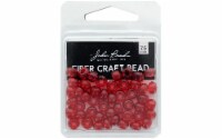 John Bead Fiber Craft Bead 7.5mm 18g Trn Red