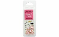 Sweet & Petite Charms -Butterfly Pink, 8x8mm 10/Pkg