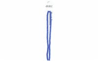 John Bead Crys Ln Rondl 7" 4x6mm OP Dk Sapphire