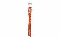 John Bead Crys Ln Rondl 7  6x8mm OP Orange
