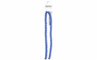 John Bead Crys Ln Rondl 7  6x8mm OP Dk Periwinkle