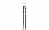 John Bead Crys Ln Rondl 7  6x8mm OP Multi Iris