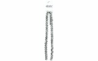 John Bead Crys Ln Rondl 7  8x10mm Trans SilverIris