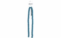 John Bead Crys Ln Rondl 7  8x10mm OP Dk Blue
