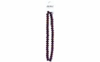 John Bead Crys Ln Rondl 7  8x10mm OP Purple Iris