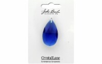 John Bead Crys Ln Facet Tear 22x38mm Sapphire