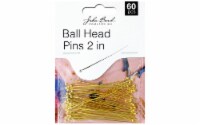 John Bead MHF Bail Head Pins 2  22ga Gold 60pc