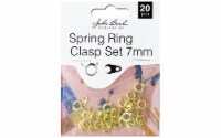 John Bead MHF Spring Ring Set 7mm Gold 20pc