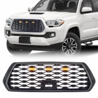 American Modified Mesh Grille w/ Amber Lights for 2016-2021 Tacoma, Matte Black