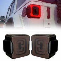 AMERICAN MODIFIED Smoked Tunnel Tail Lights Compatible w/ 2018-2022 Wrangler JL