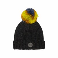 Knit Hat With Pompom Black