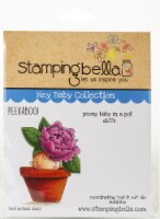 Stamping Bella Cling Stamps-Peony Baby In Pot