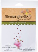 Stamping Bella Cling Stamps-Bundle Girl With Falling Hearts