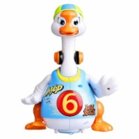 AZImport PS828 Blue Dancing Hip Hop Goose Development Musical Fun Toy, Blue