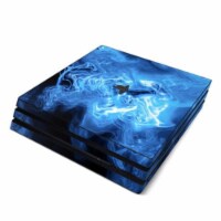 DecalGirl PS4P-QWAVES-BLU Sony PS4 Pro Skin - Blue Quantum Waves