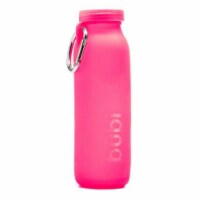 Bubi Brands BB65RP633 22oz & 650 ml Foldable Water Bottle Rose Foldable Water Bottle Rose, Pi