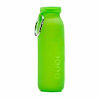 Bubi Brands BB65SG635 22oz & 650 ml Foldable Water Bottle Rose, Seaweed Green