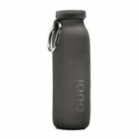 Bubi Brands BB65GG638 22oz & 650 ml Foldable Water Bottle Rose, Gunmetal Grey