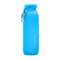 Bubi Brands BB65PB634 22oz & 650 ml Foldable Water Bottle Rose, Pacfic Blue