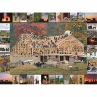 Heartland Wholesale 263832 Light & Barn Raising Jigsaw Puzzle - 1000 Piece