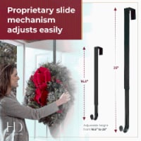 Adjustable Length Wreath Hanger - Black Perspective: Main
