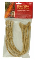Haute Décor 16" Christmas Decorative Garland Twist Ties - Gold Perspective: Main