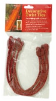 Haute Décor 16" Christmas Decorative Garland Twist Ties - Red Perspective: Main
