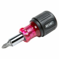 Mount 6-In-1 Stubby Multi-Bit Screwdriver