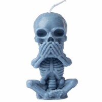 Skull Covering Mouth Creative Candle for Spooky Halloween Decoration