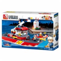Sluban 630  Fireboat + Oil Tank Building Brick Kit (429 Pcs)