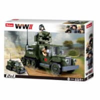 Sluban 685  WWII Gaz Half-Track 2-in-1 Building Brick Kit (243 pcs)