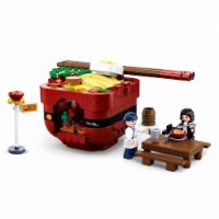 Texas Toy Distribution 705F Food Court Noodle House Building Brick Kit, 338 Piece