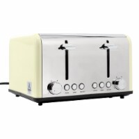 Redmond 4-Slice Extra Wide Slot 1650W Stainless Steel Toaster in Cream Perspective: Main