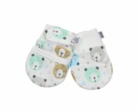 Darlyng & Co.'s  Newborn Baby Mittens (0-6 months)(Blue Bear)