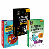 Darlyng & Co Modern Alphabet Affirmation ABC Flash Cards for Boys and Girls 3 Deck Special