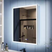 ExBrite 24 W x 36 H LED Lighted Bathroom Medicine Cabinet with Mirror, Surface Lighted