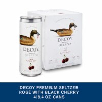 Decoy Premium Rose with Black Cherry Wine Hard Seltzer Low Calorie Perspective: Main