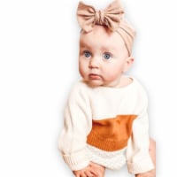 Laurenza's Baby Auburn Striped Knit Romper
