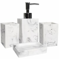 Sweet Home Collection | Plaza Bath Accessory Collection, 4 Piece Set