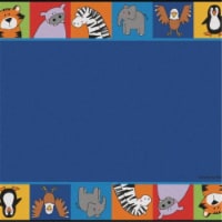 Carpets for Kids 64.74 4 x 6 ft. Rectangle Zoo Animal Seating Rug