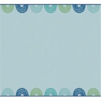 Carpets for Kids 3754 4 x 6 ft. Rectangle Kidsoft Rainbows Border - Green