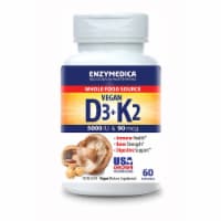 Enzymedica® Vegan D3 + K2 Capsules